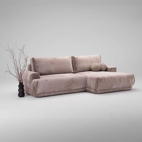 PROXIMA.store - Rohová sedačka plocha spania 138x215 - LATTE TYP ROHU: Pravý, SKUPINA LÁTOK: Skupina 1