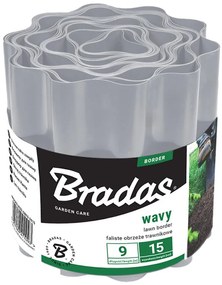 Záhradný obrubník 9 m x 15 cm svetlosivá OBFLGY0915