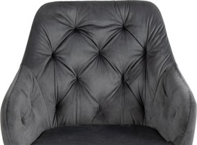 Noela Jedálenský set CERAMON 140 čierny + 6x stolička SIENA sivá