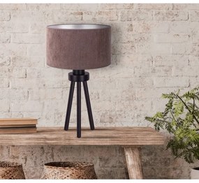 Duolla - Stolná lampa LYON 1xE27/15W/230V pr. 30 cm hnedá