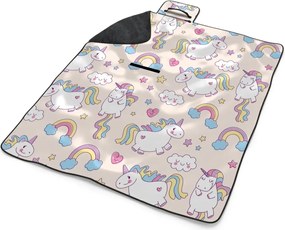 Sablio Plážová deka Jednorožce: 200x140 cm