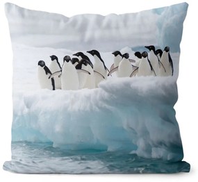 Vankúš Skupina tučniakov (Veľkosť: 40 x 40 cm)