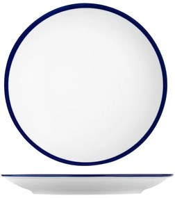 Jedálenská súprava 24 ks biela/modrá/porcelán