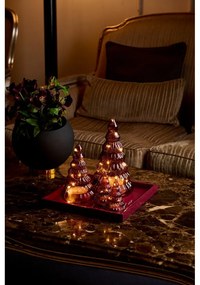 Vínovočervená svetelná dekorácia ø 13 cm Lucy – Sirius