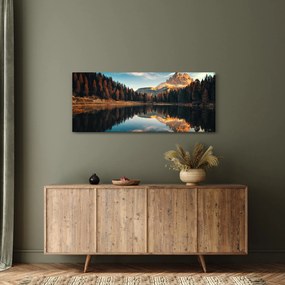Obraz - Alpy, Taliansko, Dolomity, Lago Antorno (120x50 cm)
