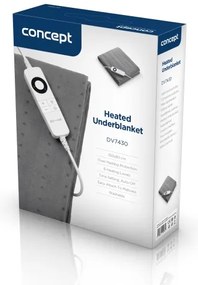 Concept DV7430 - Elektrická vyhrievacia podložka 100W/230V 150x80 cm sivá
