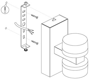 Eglo 96541-LED Stmievateľné kúpeľňové nástenné svietidlo ROMENDO 2xLED/7,2W/ IP44