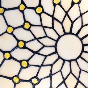 BRILAGI - Tiffany vitrážové stropné svietidlo IVORY 2xE27/60W/230V pr. 40 cm