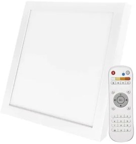 EMOS Stmievateľný LED PANEL EXCLUSIVE, 20W/120W - teplá-studená biela, 30x30cm, hranatý
