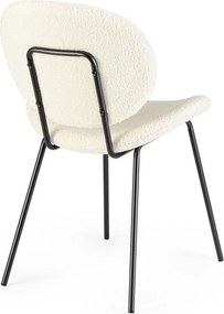 Biela čalúnená jedálenská stolička Maddie – Yes Everyday