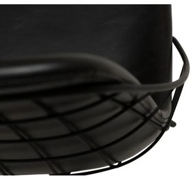 Čierna jedálenská stolička z imitácié kože DAN-FORM Denmark Sway