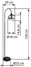 GLOBO MAXY 15548S Stojanová lampa