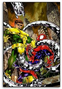 Gario Obraz na plátne Boj so Spider-Manom - Saqman Rozmery: 40 x 60 cm