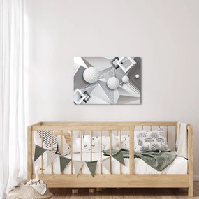 Geometrický abstraktný obraz (70x50 cm)