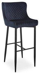 SIGNAL MEBLE Barová stolička COLIN B VELVET H-1