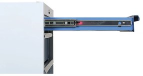 Pojazdný dielenský box na náradie EXPERT, 5 zásuviek, 645 x 460 x 860 mm, modrá