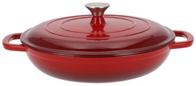 Silvercrest® Liatinová servírovacia panvica, Ø 30 cm (červená) (100393085)
