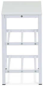 Stojan na topánky 83168-42 WT, kovový, biely