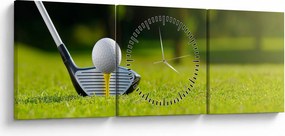 Obraz - Golf (s hodinami) (90x30 cm)