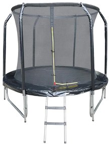 Trampolína COMFORT s rebríkom 244cm čierna