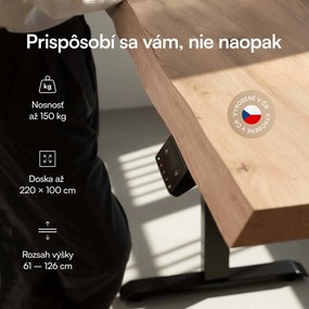 Liftor Expert výškovo nastaviteľný, elektricky polohovateľný stôl