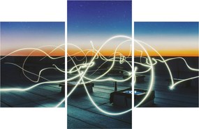 Obraz - pohľad na oblohu zo strechy (90x60 cm)