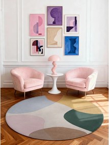 Ručne tkaný vlnený okrúhly koberec ø 160 cm Hackney Clarissa – Ted Baker