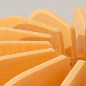 Stojacia lampa Mula, 1x žlté plstené tienidlo, b, (fi 45cm)