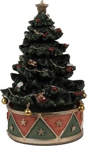 Naťahovacia hracia skrinka stromček s vláčikom Christmas Tree - Ø 12*18 cm