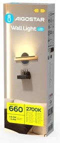 Aigostar - LED Nástenné svietidlo LED/6,5W/230V 2700K