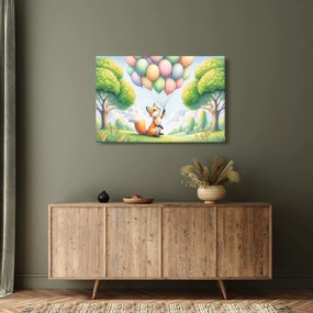 Obraz – Šťastná líška (90x60 cm)
