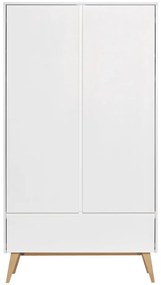 Biela detská šatníková skriňa Pinio Swing, 100 x 200 cm