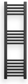 Erga Puerto, vykurovacie teleso 1000x300 mm, 343W, čierna matná, ERG-LAV-GRZE-BK-30100
