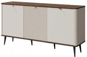 Komoda Rotevio 3D RT08, Farby: kašmír / kašmír + orech