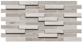 PVC 3D obkladový panel 98 x 48 cm - Parquet Dark parkety tmavé