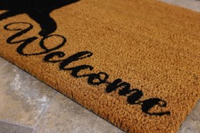 Trade Concept, Rohožka Kokos Welcome Mačka - na von aj na doma, 40x60, hnedá, chodba / predsieň