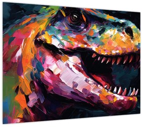 Obraz - Dinosaurus, maľba (70x50 cm)