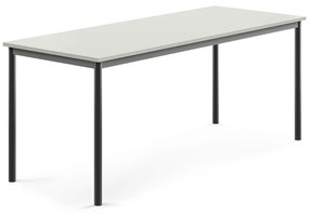 Stôl BORÅS, 1800x700x720 mm, laminát - šedá, antracit