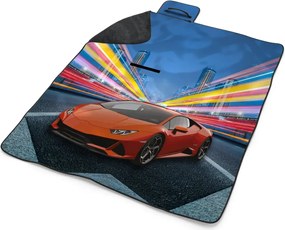 Sablio Plážová deka Športové auto 2: 200x140 cm