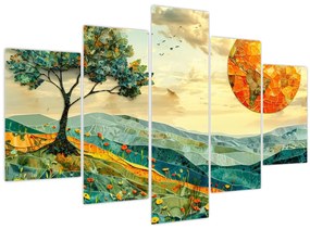 Obraz - Ilustrácia krajiny (150x105 cm)