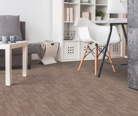 Spoltex koberce Liberec Koberec metráž Leon 11344 Hnedý - Rozmer na mieru bez obšitia cm