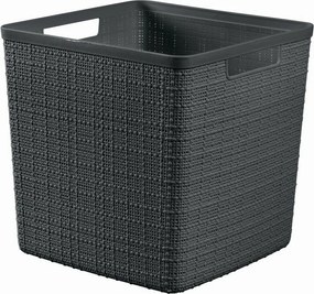CURVER JUTE 17L Košík kocka 28 x 28 x 27 cm, tmavo sivý 01906-G44