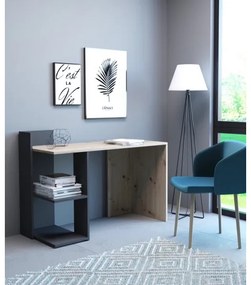 Písací stôl MARLO dub artisan/antracit