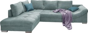 XXXLutz ROHOVÁ SEDAČKA, textil, svetlomodrá P & B - Sedačky - 002310006722