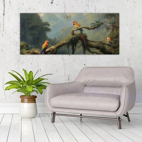 Obraz - Tropický les (120x50 cm)
