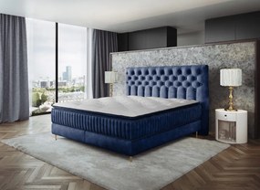 Kontinentálna posteľ Astor 180x200, modrá Fresh