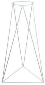 STOJAN NA KVETINÁČ TRIANGLE 90X50X24 CM BIELA