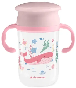 Hrnček trénovací 360 ° 300ml 12m + Deep Sea Pink