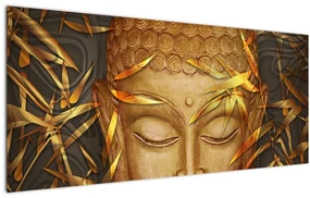 Obraz - Zlatý Budha (120x50 cm)