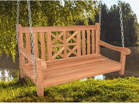 Drevená záhradná hojdačka v prírodnej farbe Latoa – Garden Pleasure